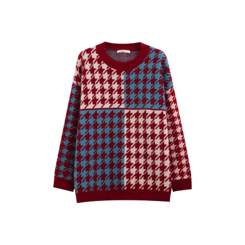 Tonlion Свитер Женский Красный Тон