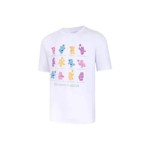 Victor x CARE BEARS Бадминтон Джерси Унисекс Отбеленный