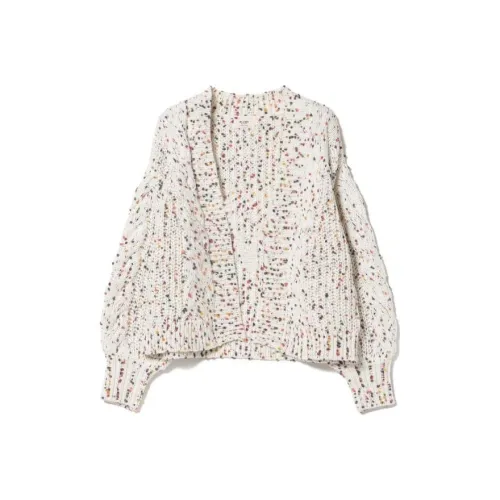 BEAMS Сердце Свитер Женская Белая