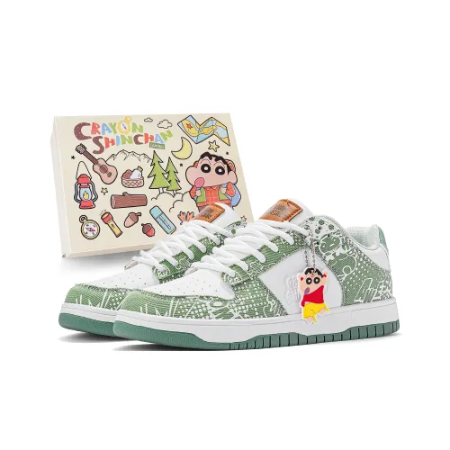 Crayon Shinchan Slip-resistant Abrasion-resistant Lightweight Breathable Low-Top Skateboard Shoes Unisex Crayon Shinchan Противоскользящие Износостойкие Легкие Дышащие Низкие Кроссовки для Скейтбординга Унисекс