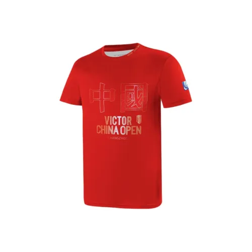 VICTOR Бадминтон Джерси Унисекс Пламя Красный