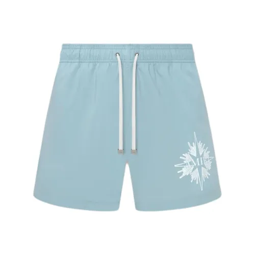 AMIRI SS25 Повседневные шорты Мужские Серый Синий