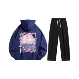 Темно-синий синий комплект одежды (свитшот + штаны)