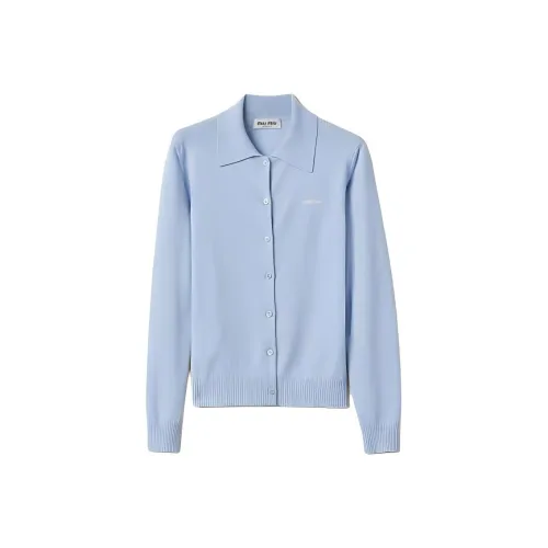 MIU MIU Трикотаж Женский Светло-Синий