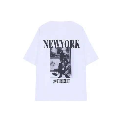 Ning Cai Yuer T-рубашка Женская Белая