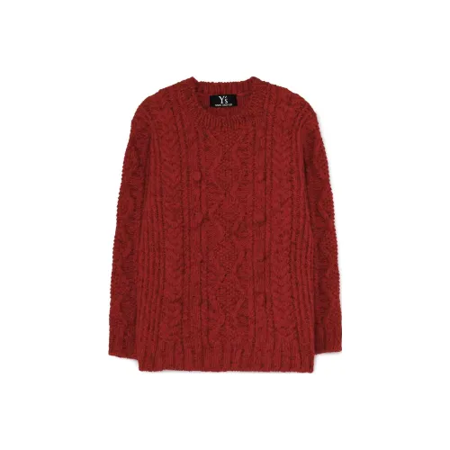 Yohji Yamamoto Red Women's Sweaters Yohji Yamamoto Красные Женские Свитера