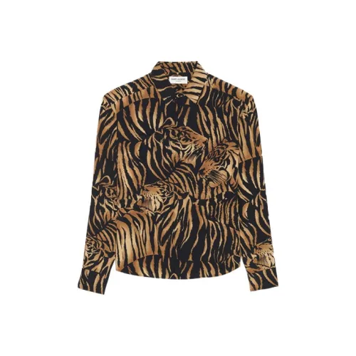 SAINT LAURENT Рубашка Женская Черная