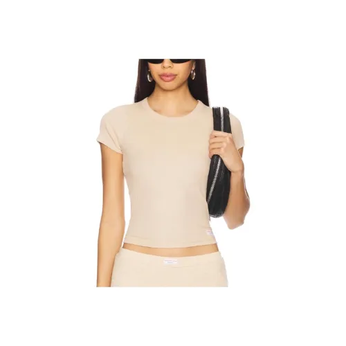 Alexander Wang Стандартная футболка женская коричнево-желтая