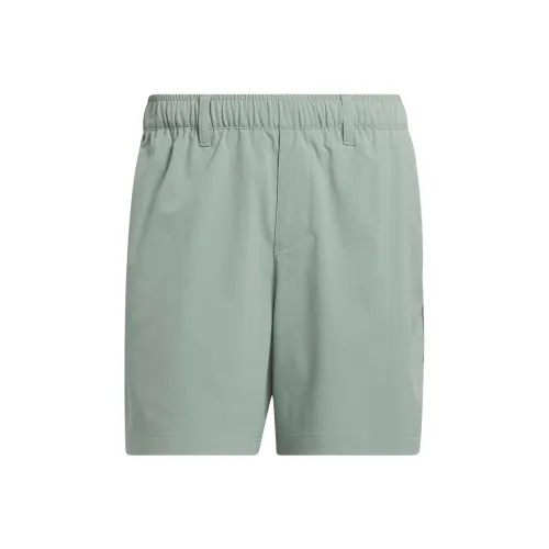 Adidas Повседневные шорты Мужские Серебристо-зеленые