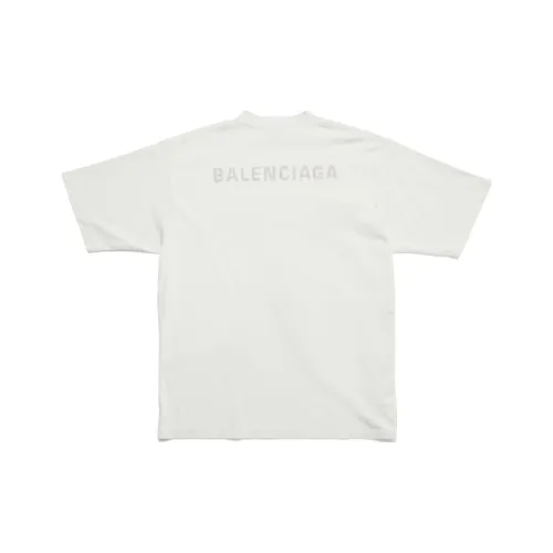 Balenciaga T-Shirt Женская Белая Свободного кроя