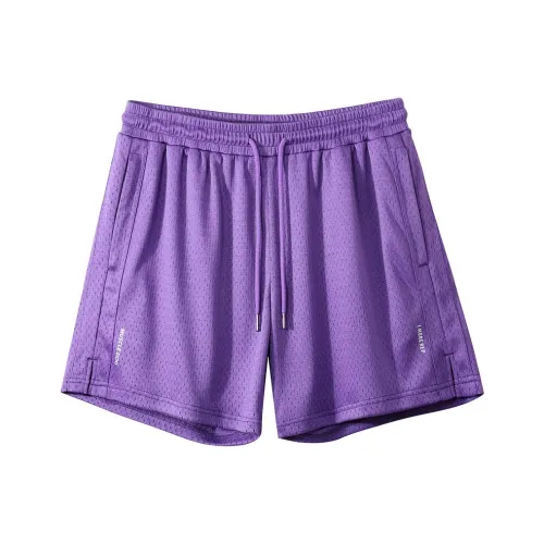 Muscle Dog Повседневные шорты Мужские Фиолетовые