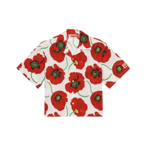 KENZO x Nigo Drop4 POPPY Цветочный дизайн SS22 Рубашка Женская Белая