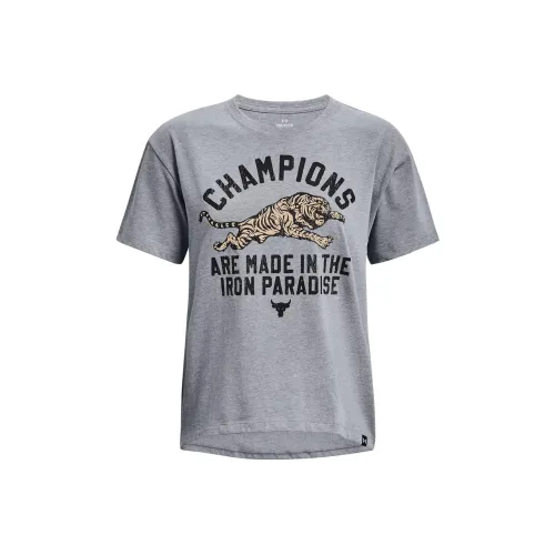 Under Armour Стальной Вереск Светло-серый Женские Футболки