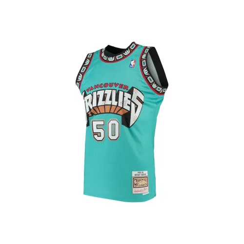 NBA x MITCHELL NESS Vancouver Grizzlies Team Баскетбольная Джерси Мужская Озерно-голубая