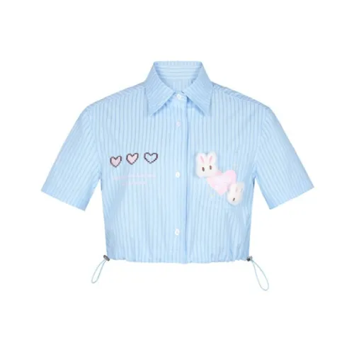 FRAIL STATE Рубашка Женская Светло-Синяя