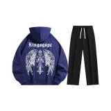 Темно-синий синий комплект одежды (свитшот + штаны)