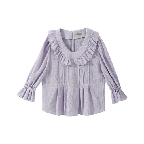 YUMOMO STAR Персидский Фиолетовый Женские Рубашки