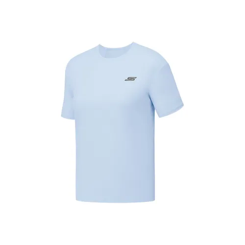Skechers Comfort Sports Series SS25 T-Shirt Женская Светло-Синий 026P