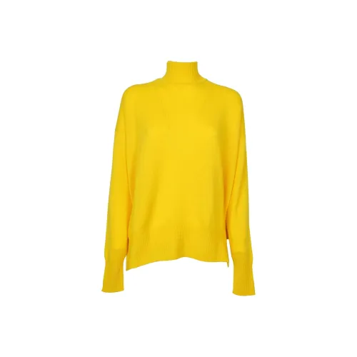 JIL SANDER Желтые Женские Кашемировые Свитеры