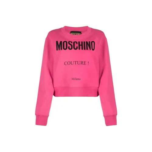 MOSCHINO Розовые Женские Толстовки