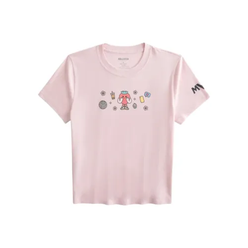 Hollister Розовые Женские Футболки
