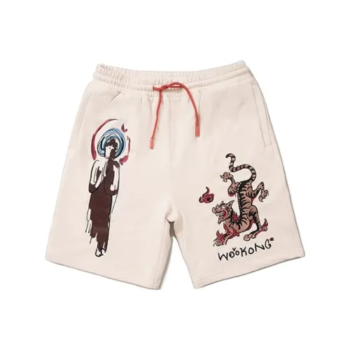 WOOKONG Повседневные шорты Унисекс Граффити Вышивка