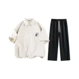 Светлый бежевый (Логотип Тайцзи Кошка) + Черный (Пустой)