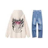 Абрикос + Винтажный синий