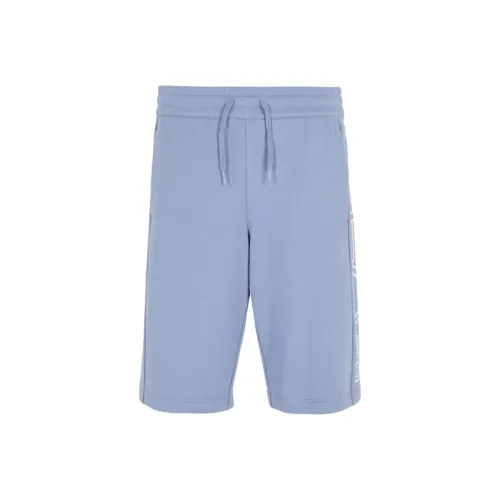 EMPORIO ARMANI EA7 SS24 Повседневные шорты Мужские Синие