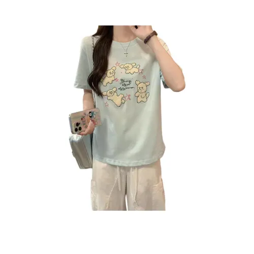 PLAY BUSH Синие Женские Футболки