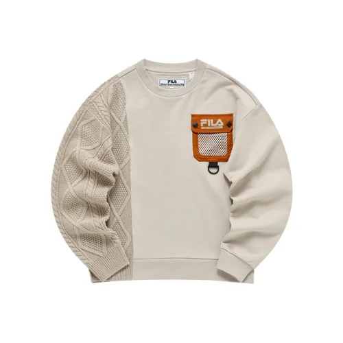 FILA FUSION Толстовка Женская Кожа Серого цвета