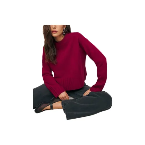 Reformation Темный Вишня Женские Свитеры