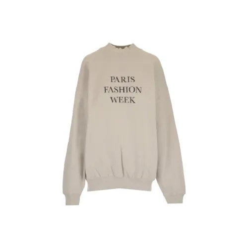 BALENCIAGA Экрю Женские Свитшоты