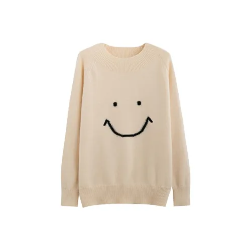 Tonlion Свитер Женский Бежевый Абрикос