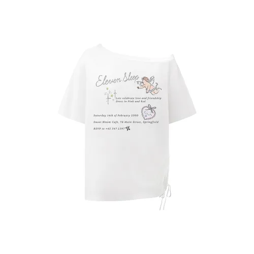 ELEVEN SLEEP T-рубашка Женская Белая