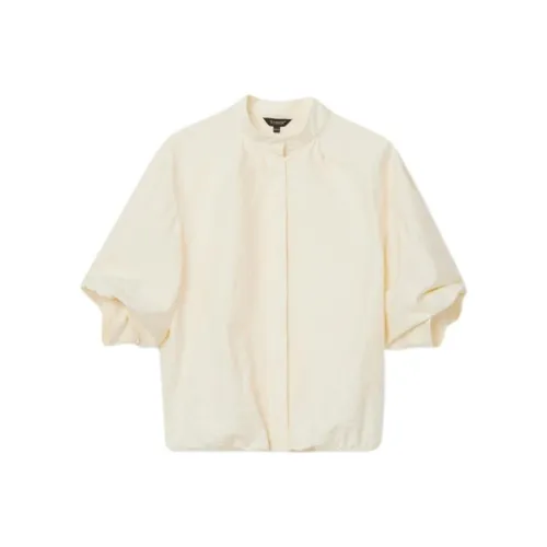 Yiner Экрю Женские Рубашки