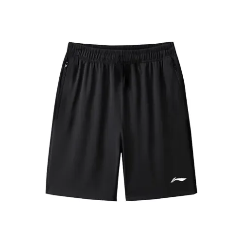 LiNing Badminton Series Повседневные шорты Мужские Черные