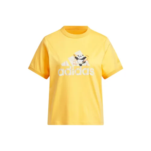 Adidas T-Shirt Женская Ярко-Желтая