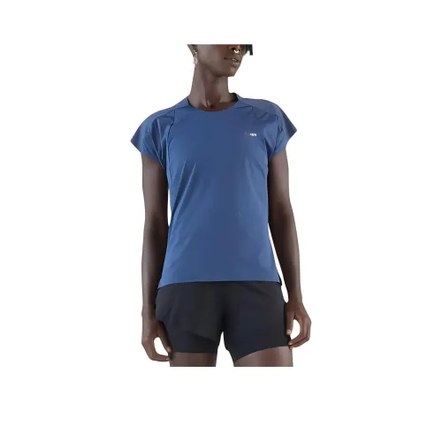 DECATHLON Реглан-рукав Т-рубашка Женская Чернила Зеленый Синий