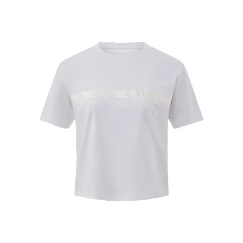 BOSIDENG Sun Series T-рубашка Женская Тонкие полоски На белом фоне