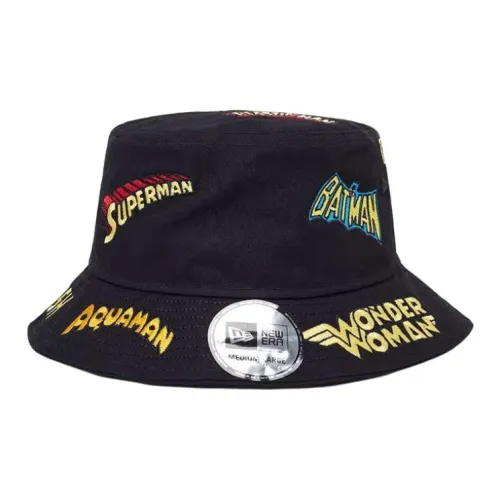 New Era Cotton Bucket Hats Унисекс Черный