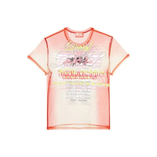 DIESEL Розовые Женские Футболки