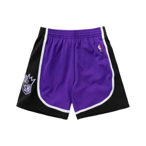 MITCHELL NESS Mitchell Ness NBA series FW24 Темные шорты Kings 2002 Баскетбольные шорты Мужские Черные Фиолетовые