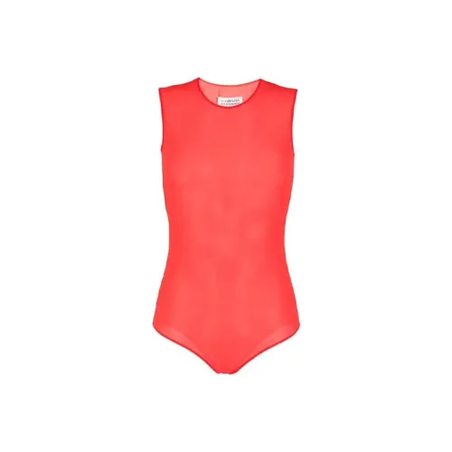 Maison Margiela Женское боди красного цвета