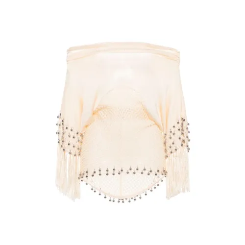 Paco Rabanne SS24 Трикотаж Женский Светлый Бежевый