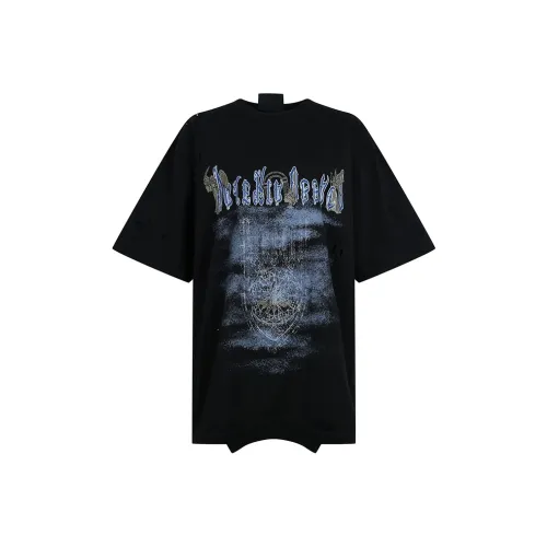 Valeria Obbaco Модный тренд Reversed Cathedral Потертый Washed Короткий рукав T-рубашки Unisex