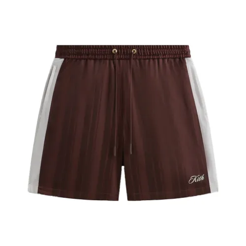KITH FW24 Полоска Tricot Active Casual Shorts Мужские Magma