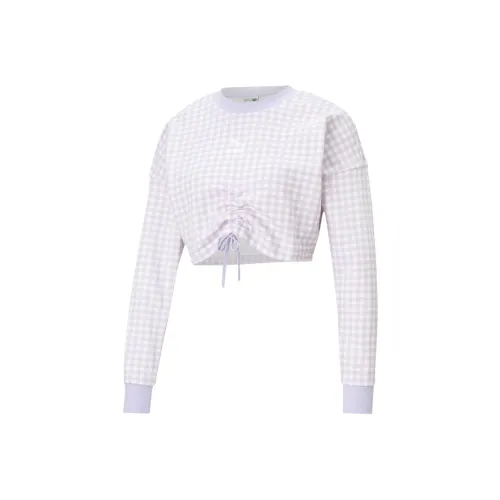 PUMA Светло-фиолетовый Женские Свитшоты