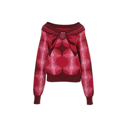 LOFT SHINE SS22 Свободный крой Трикотаж Женский Красный