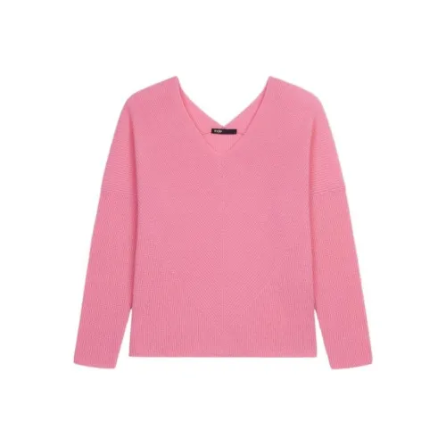Maje Розовые Женские Кашемировые Свитеры